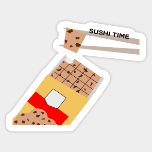 Sushi time with cookie dough Sticker